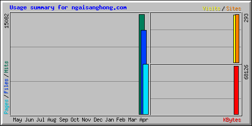 Usage summary for ngaisanghong.com